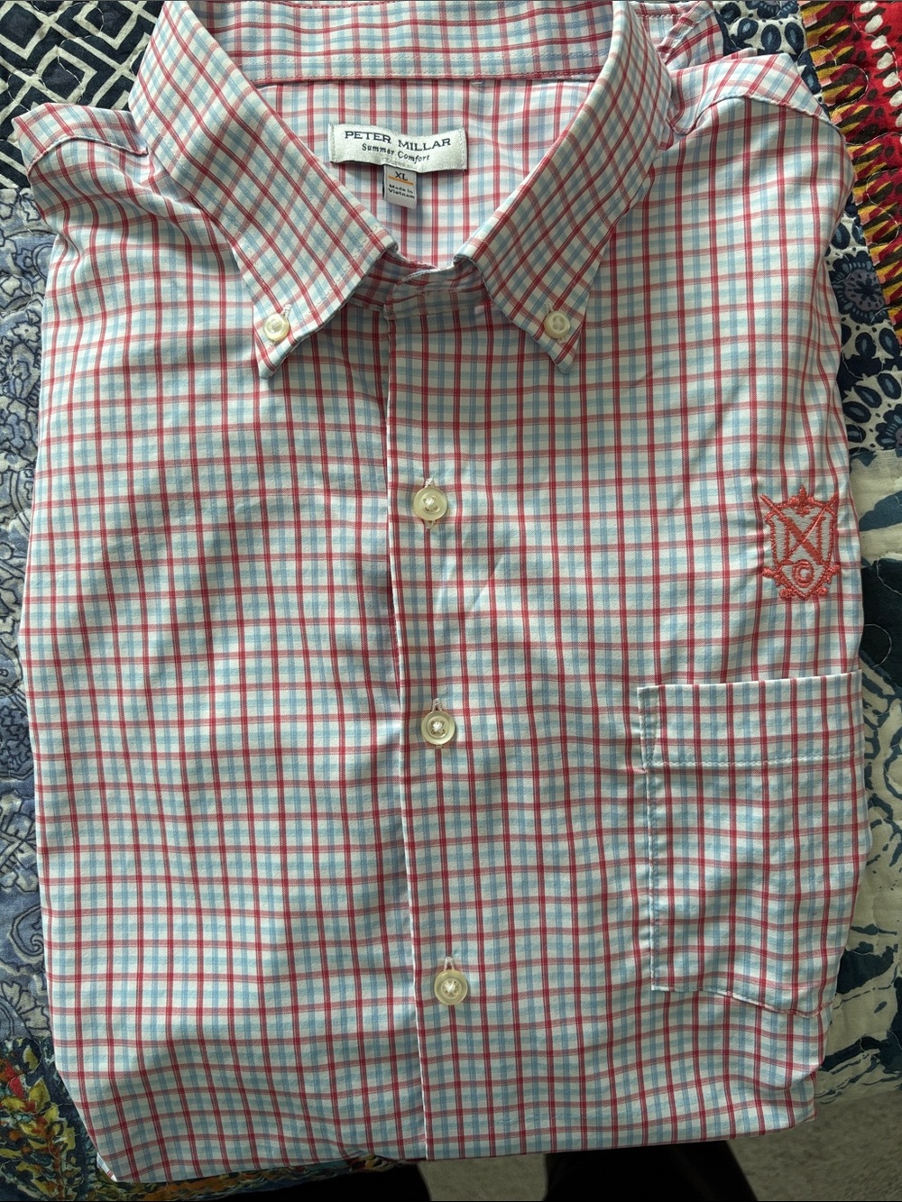 Peter Millar extra large, long sleeve button-down dress shirt